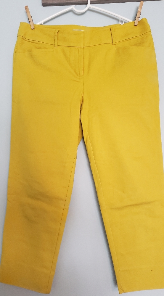 EUC LOFT Marisa style yellow dress pant